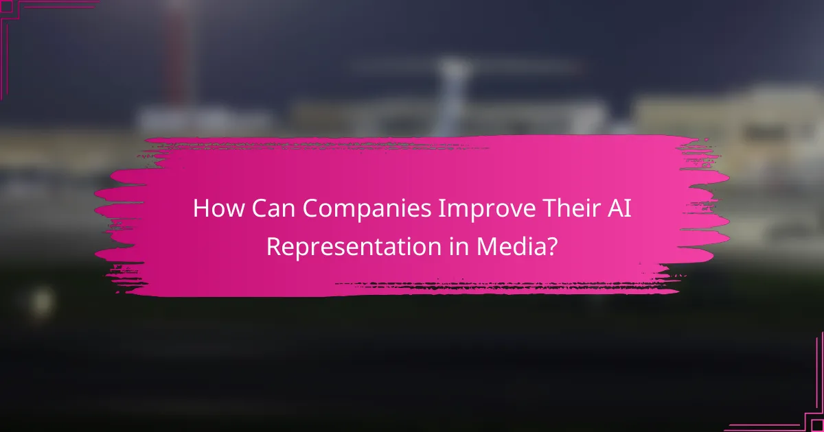 How Can Companies Improve Their AI Representation in Media?
