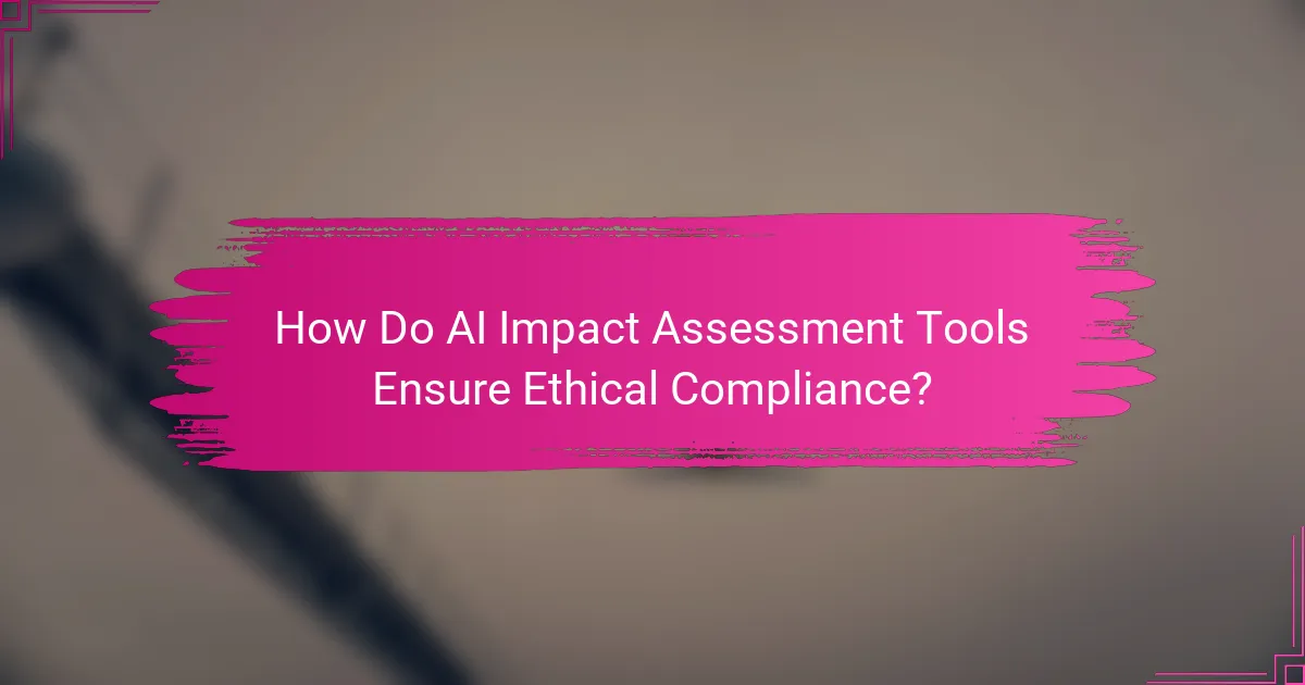 How Do AI Impact Assessment Tools Ensure Ethical Compliance?