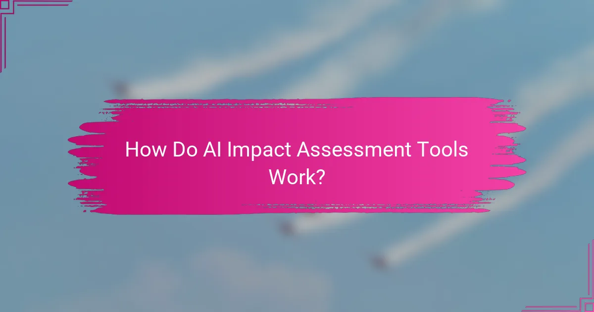 How Do AI Impact Assessment Tools Work?