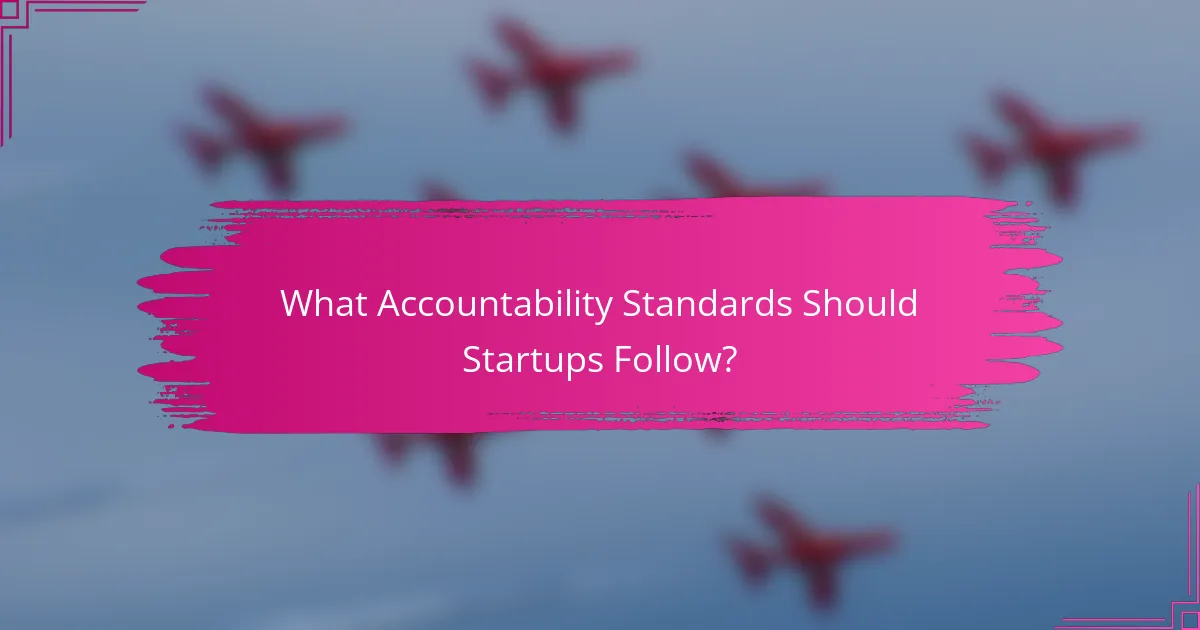 What Accountability Standards Should Startups Follow?