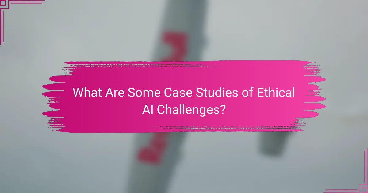 What Are Some Case Studies of Ethical AI Challenges?
