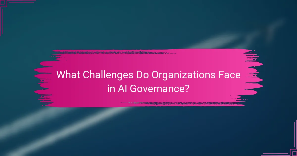 What Challenges Do Organizations Face in AI Governance?