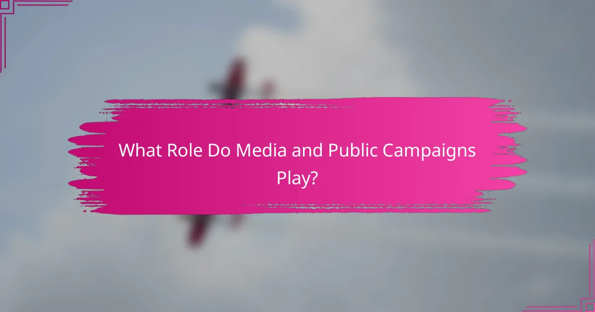 What Role Do Media and Public Campaigns Play?
